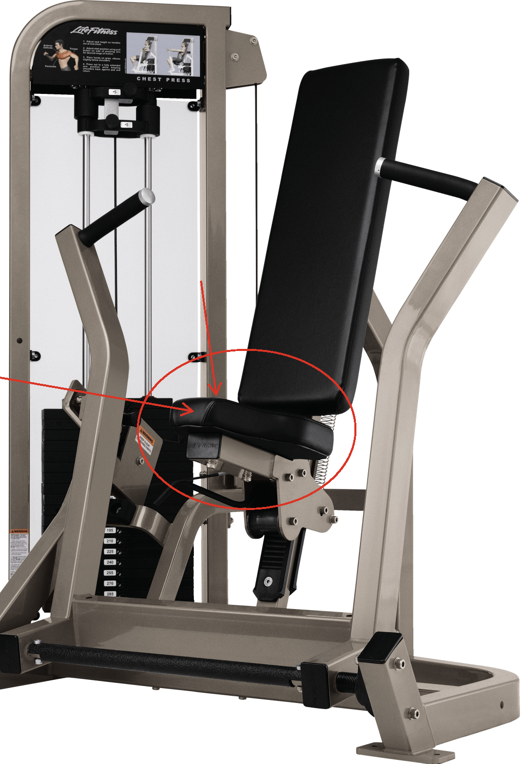 New Life Fitness Signature Series Saddle Seat